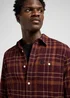Lee Leesure Shirt Velvet Brown Plaid Check