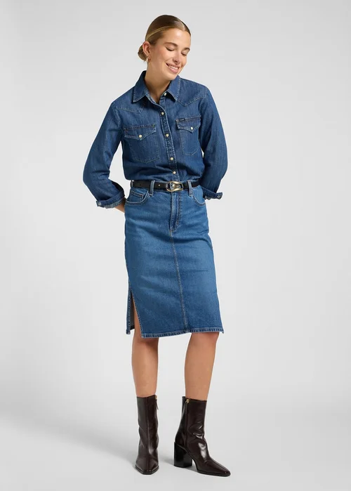 Lee Regular Western Shirt Denim Stacks