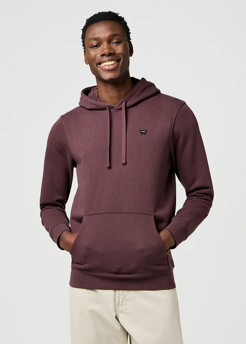 Wrangler Sign Off Hoodie Mahogany