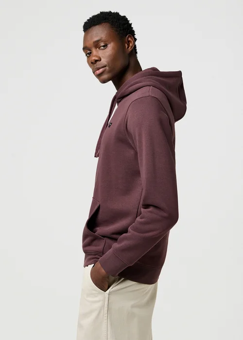 Wrangler Sign Off Hoodie Mahogany