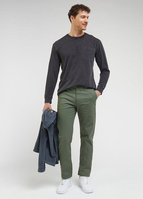 Lee Regular Chino Olive Grove - L71FTYD31