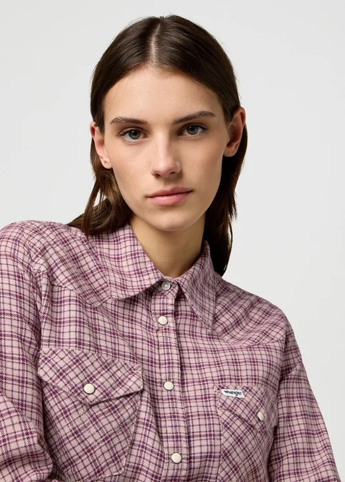 Wrangler Western Shirt Italian Plum