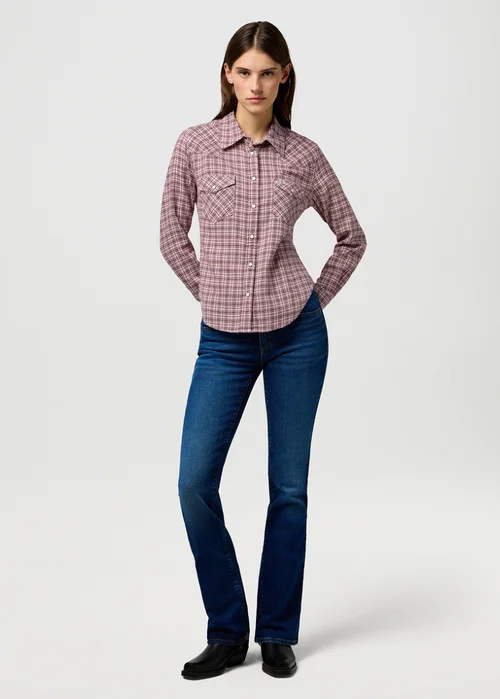 Wrangler Western Shirt Italian Plum