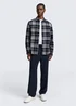 Tom Tailor Relaxed Fit Shirt With Checked Pattern Navy Check