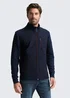 Tom Tailor Hybrid Sweat Jacket With Quilting Sky Captain Blue