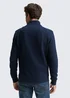 Tom Tailor Hybrid Sweat Jacket With Quilting Sky Captain Blue