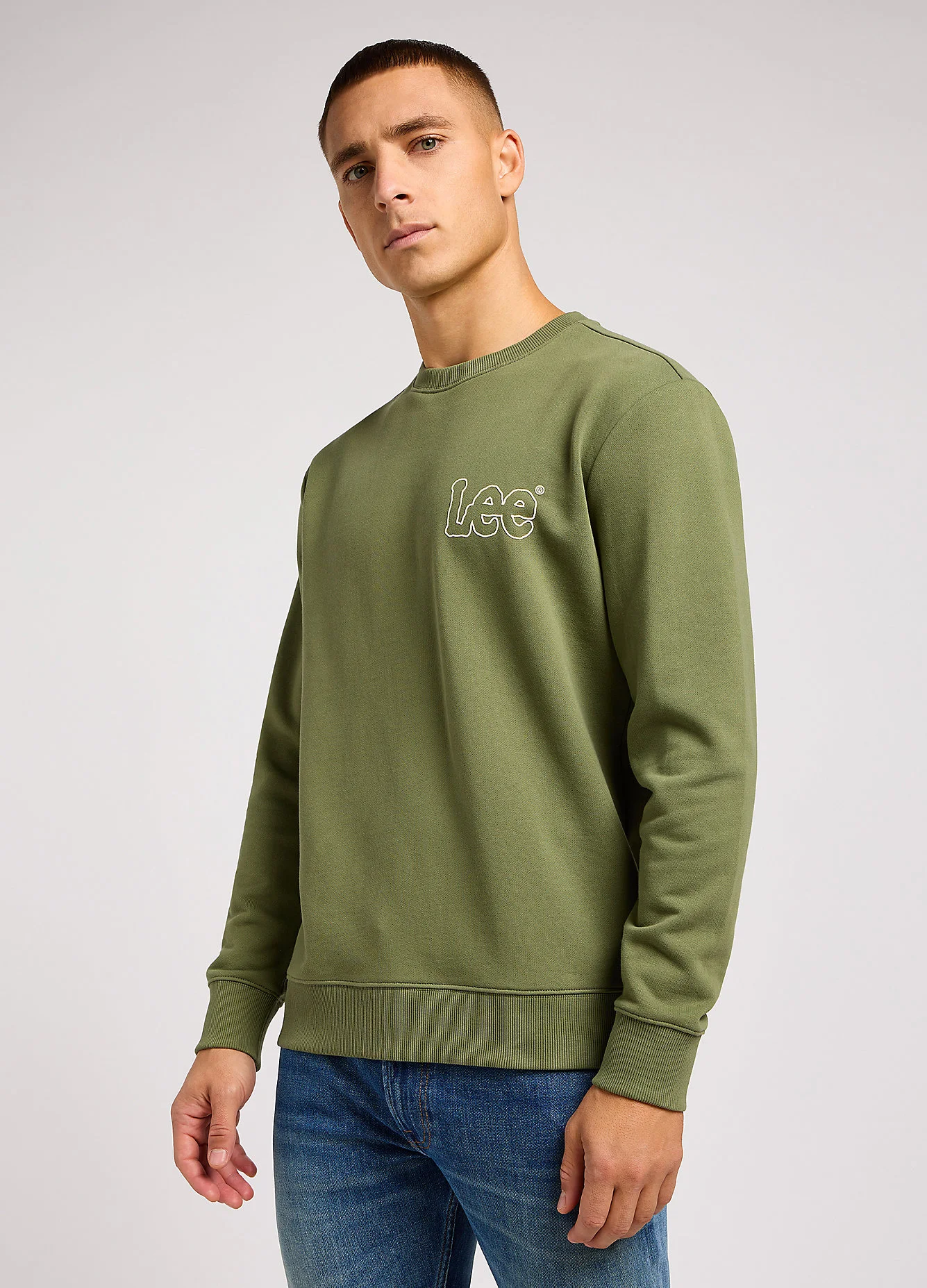 Lee Woobly Sweatshirt Olive Grove