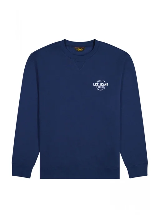 Lee Small Logo Crew Sweatshirt True Navy