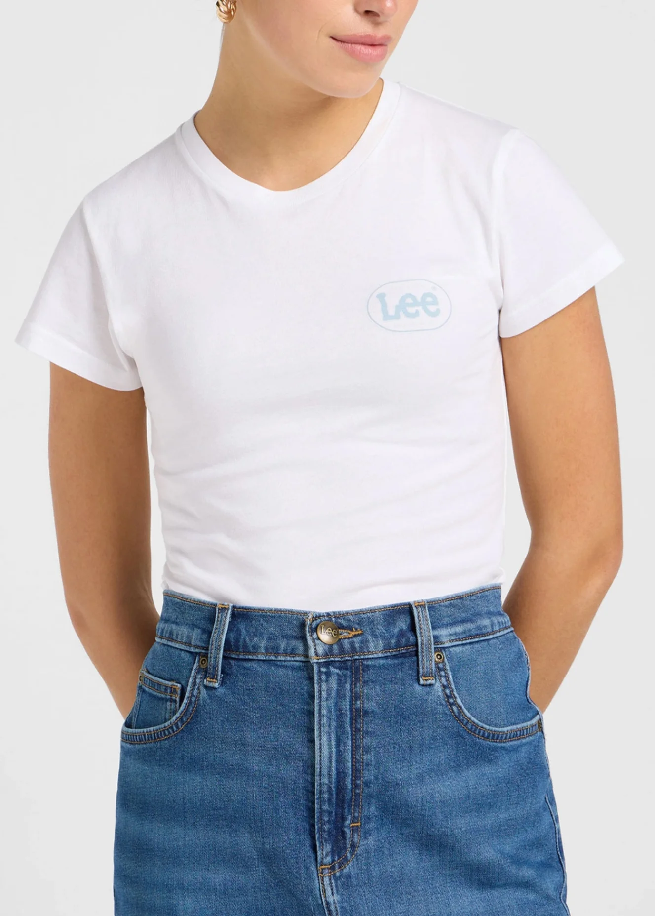 Lee Slim Tee Bright White