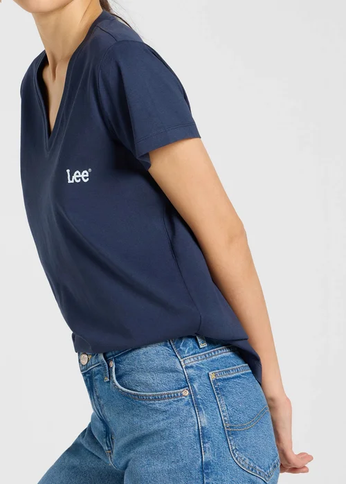 Lee V Neck Tee Mood Indigo