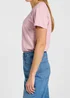 Lee V Neck Tee Pretty Plum