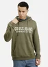 Cross Jeans Hoodie Sweatshirt Dark Olive