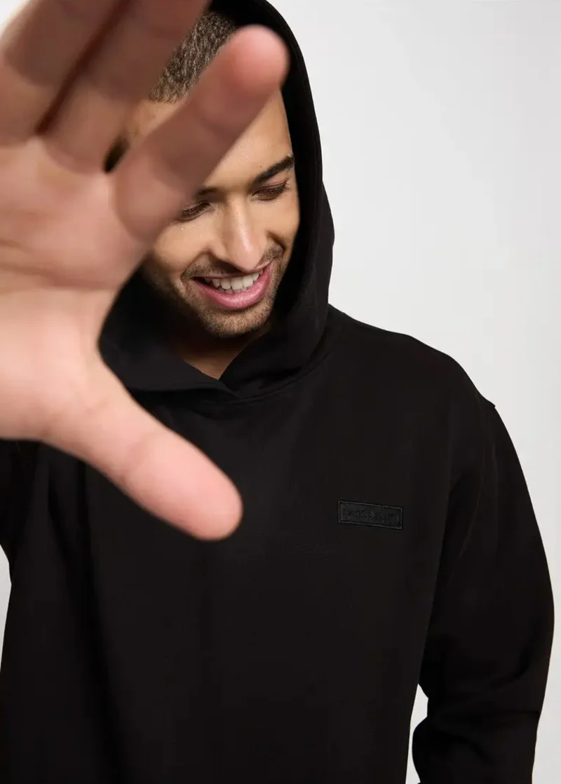 Cross Jeans Hoodie Sweatshirt Black 020