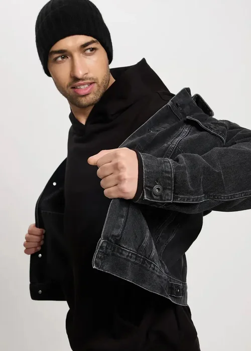 Cross Jeans Hoodie Sweatshirt Black 020