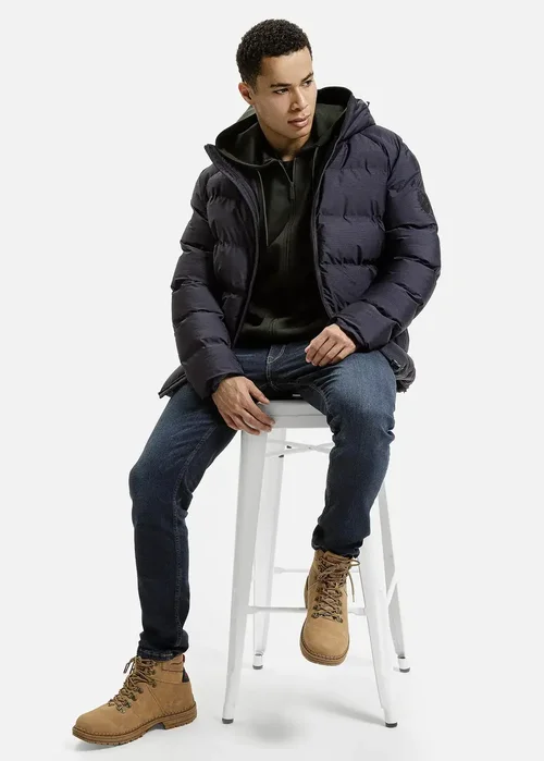 Cross Jeans Sweatshirt Hoodie Dark Green 387