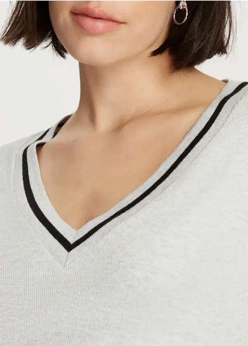 Szara Koszulka Z Dugim Rkawem Cross Jeans