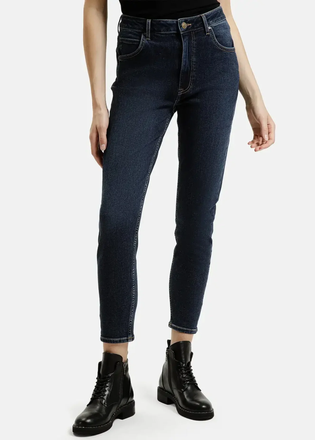 Cross Jeans Mom Jeans Joyce N Dark Blue