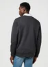 Wrangler Embroidery Crew Faded Black