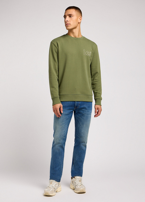 Lee Woobly Sweatshirt Olive Grove - 112351278