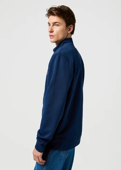 Wrangler Funnel Neck Zip Navy