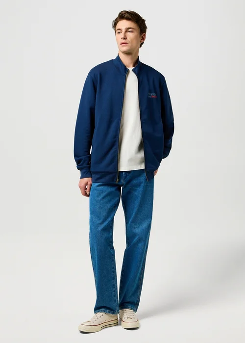 Wrangler Funnel Neck Zip Navy