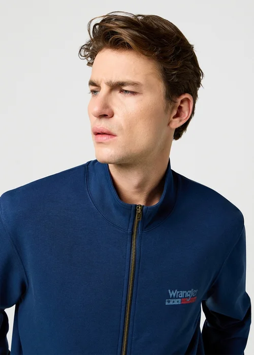 Wrangler Funnel Neck Zip Navy