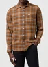 Wrangler One Pocket Shirt Brown Black Check
