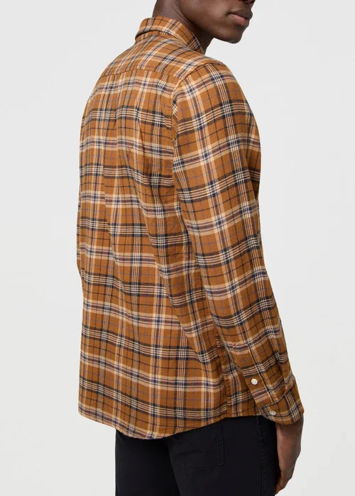 Wrangler One Pocket Shirt Brown Black Check