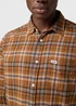 Wrangler One Pocket Shirt Brown Black Check