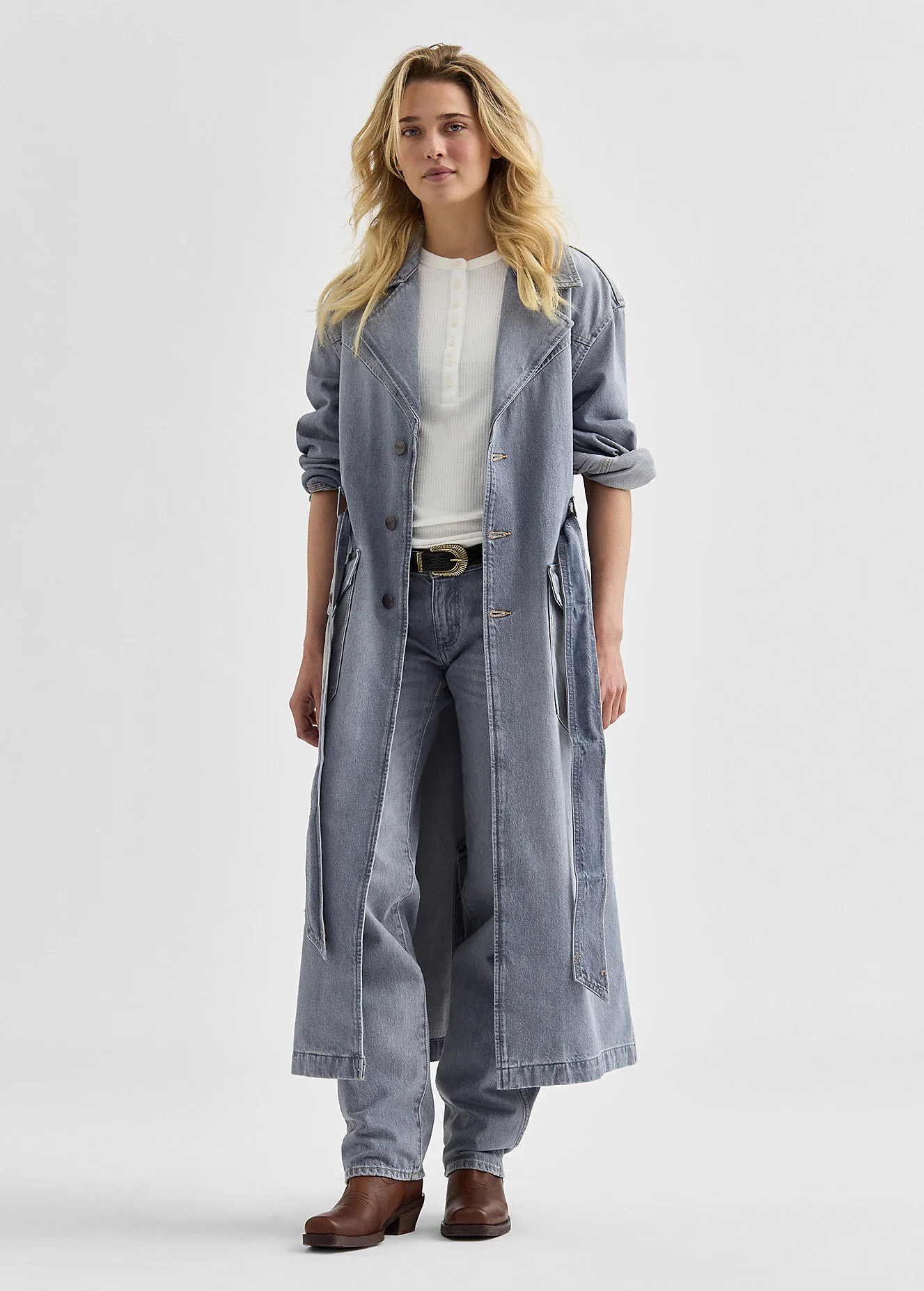 Wrangler Denim Trench Haute Haze