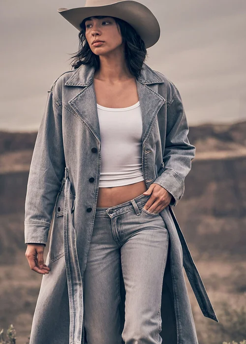 Wrangler Denim Trench Haute Haze