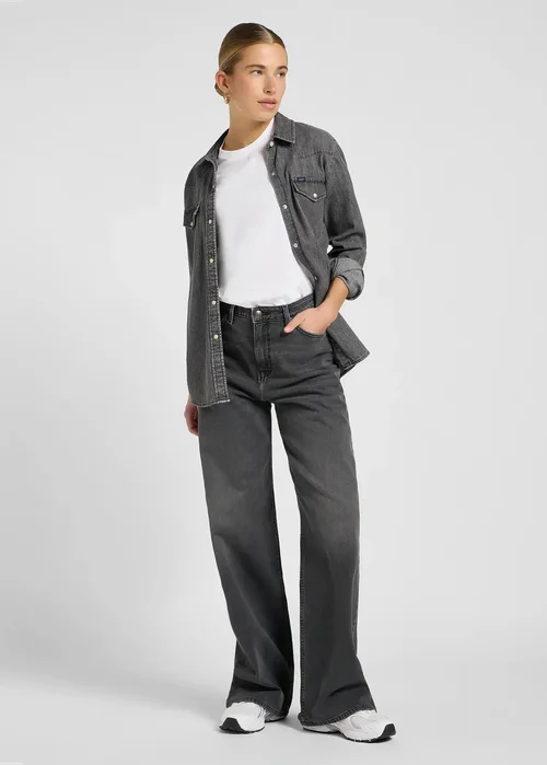 Lee Regular Western Shirt Asphalt Black