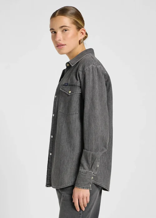 Lee Regular Western Shirt Asphalt Black