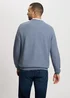 Cross Jeans Knitwear C Neck Blue Melange