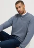 Cross Jeans Knitwear C Neck Blue Melange