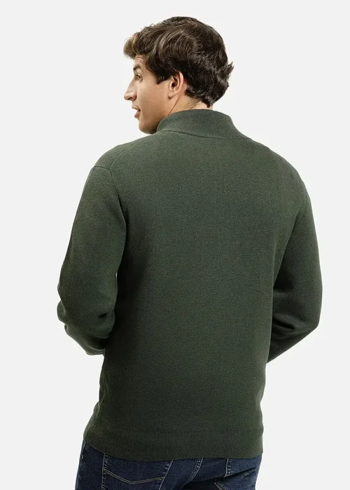 Rozpinany Zielony Sweter Cross Jeans