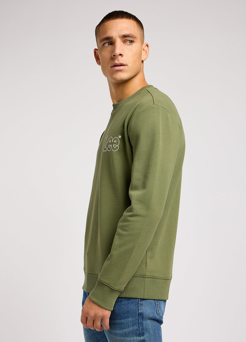 Lee Woobly Sweatshirt Olive Grove - 112351278