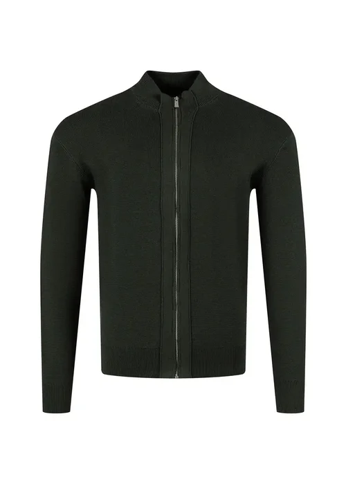 Rozpinany Zielony Sweter Cross Jeans