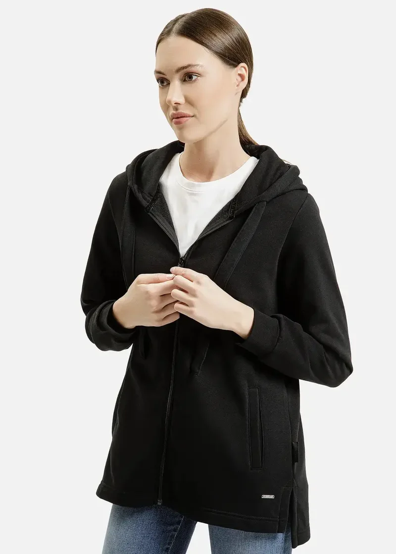 Cross Jeans Hoodie Sweatshirt Black