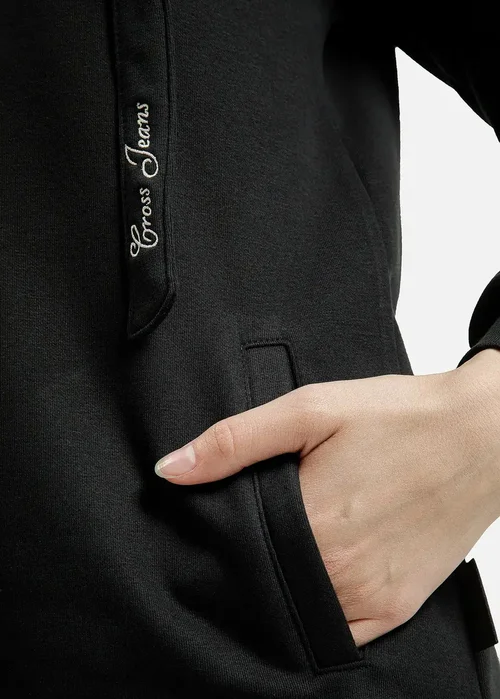 Cross Jeans Hoodie Sweatshirt Black