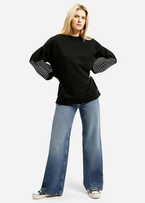 Cross Jeans Buffon Sweatshirt Black 020