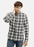 Cross Jeans Shirt White Blue Check