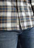 Cross Jeans Shirt White Blue Check