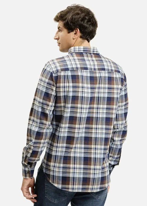 Mska Koszula Cross Jeans Brown Check