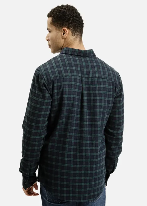 Koszula Cross Jeans W Ciemnozielon Krat