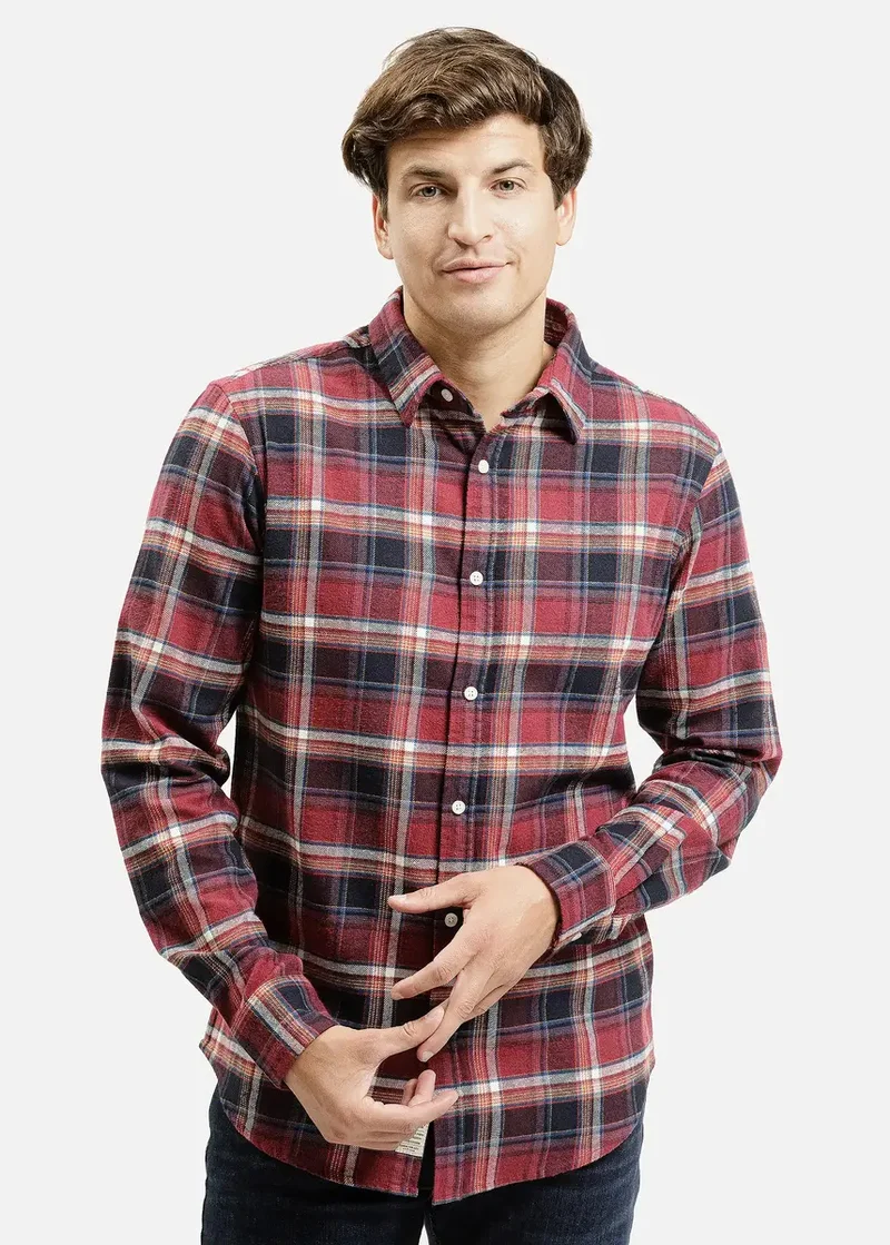 Cross Jeans Shirt Red 007