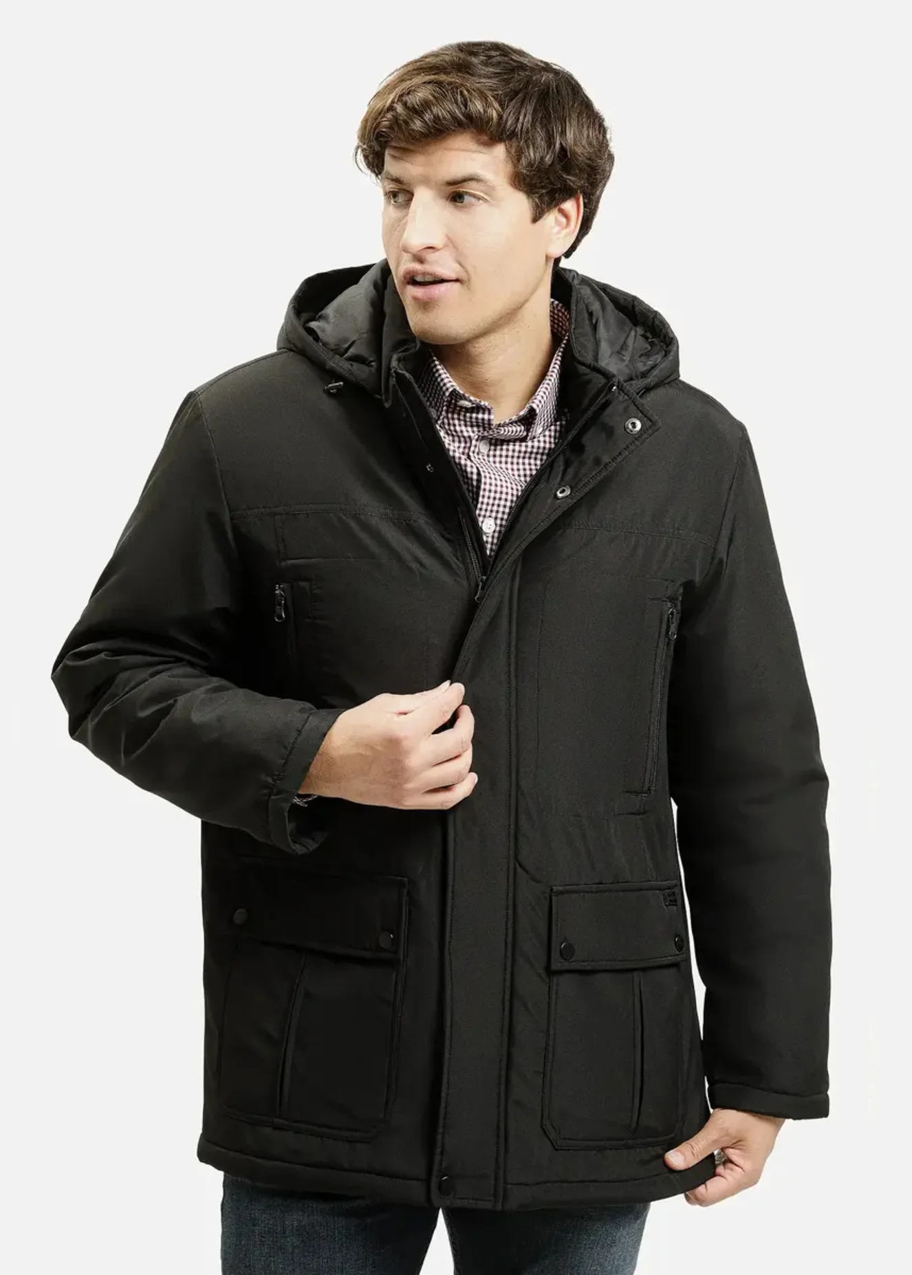 Cross Jeans Winter Jacket Black 020