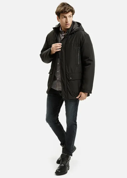 Cross Jeans Winter Jacket Black 020