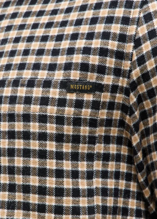 Mustang Eastbridge Brushed Twill Mini Check Black