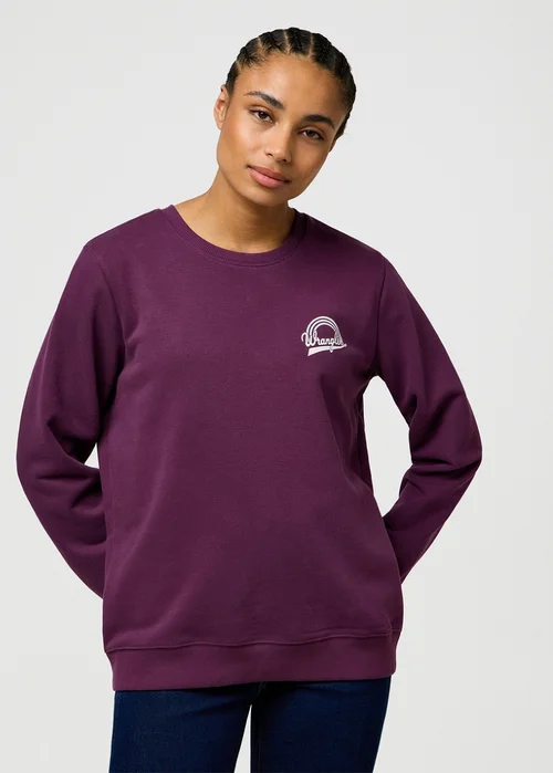 Wrangler Regular Sweat Italian Plum